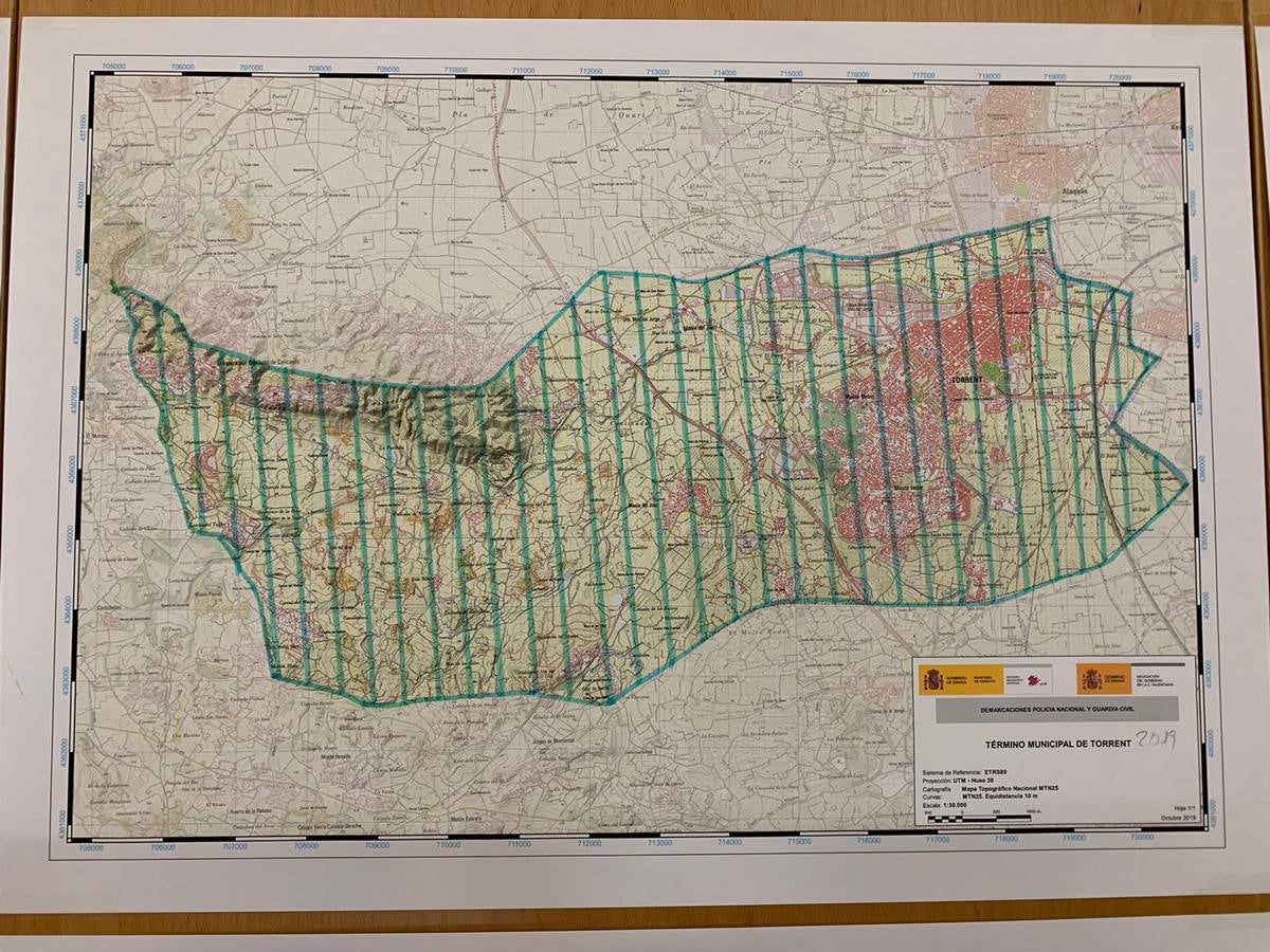 El Cuerpo Nacional de Policía se ocupará de todo el término de Torrent. La comisaría de esta ciudad no es competente actualmente en El Vedat, otras urbanizaciones y zonas rurales no urbanas. Nuevas demarcaciones de la Policía Nacional y la Guardia Civil en la provincia de Valencia.