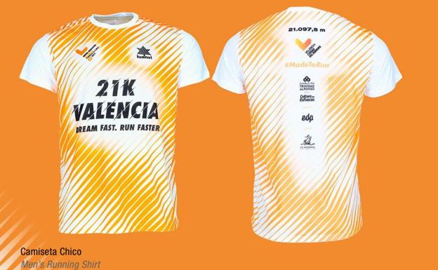 Camiseta de hombre del Medio Maratón de Valencia 2019. 