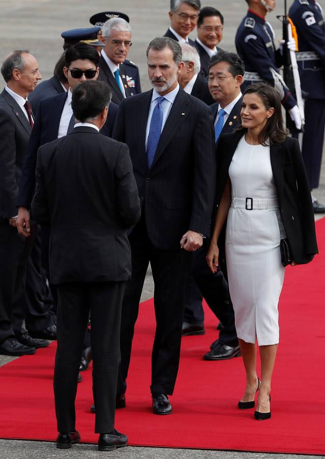 Felipe VI y Letizia llegaron este miércoles a Seúl.