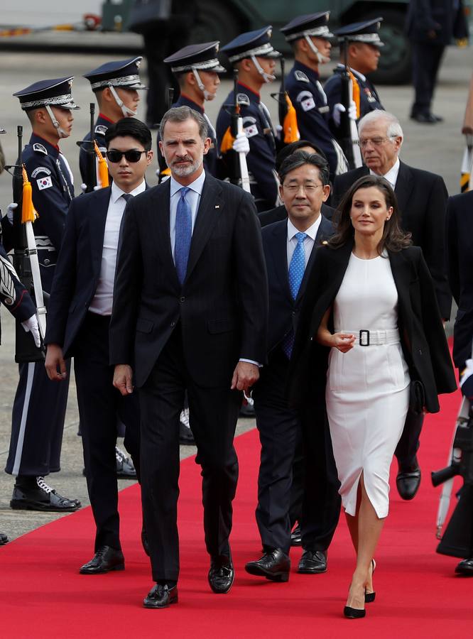 Felipe VI y Letizia llegaron este miércoles a Seúl.