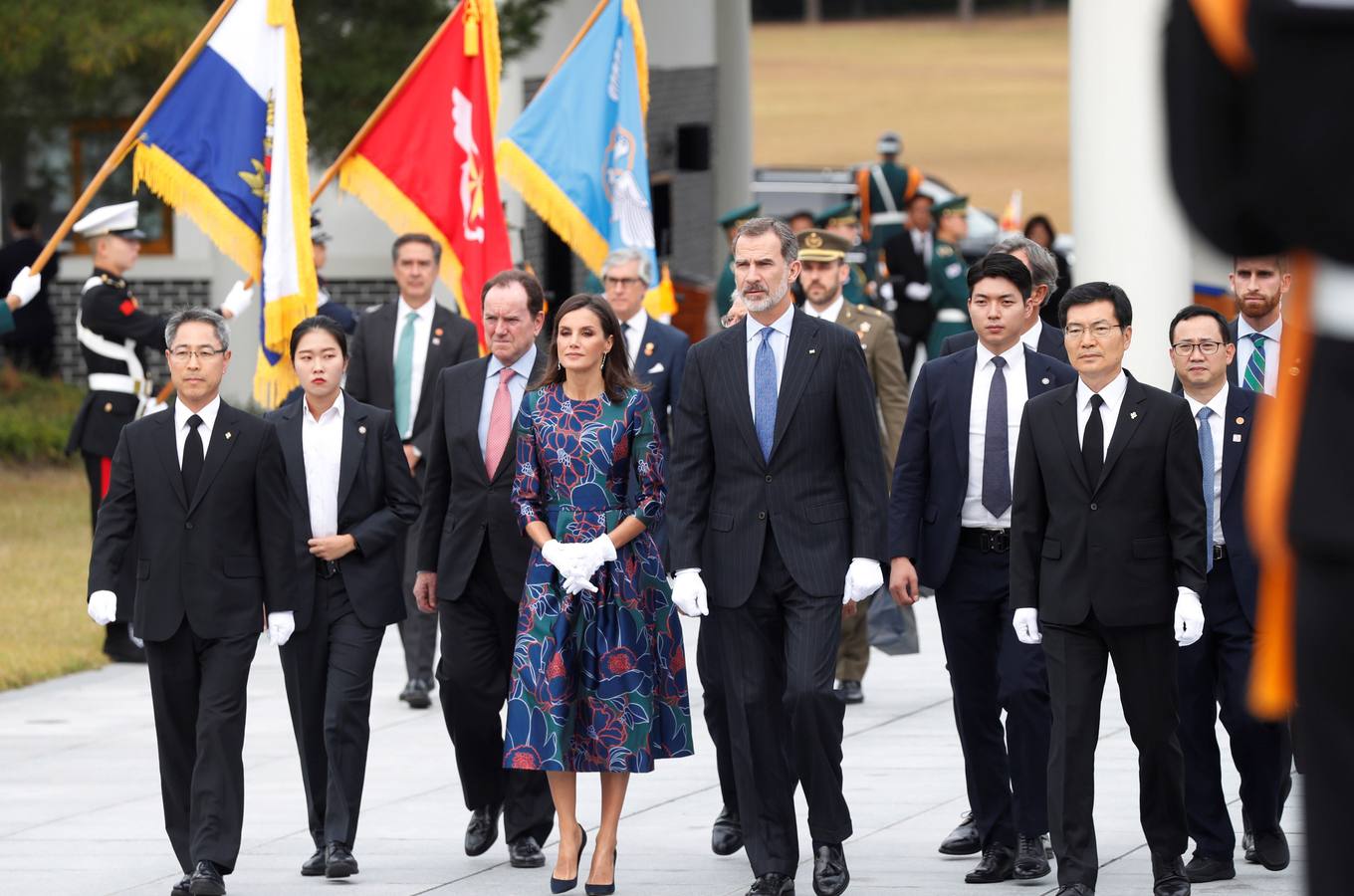 Felipe VI y Letizia llegaron este miércoles a Seúl.