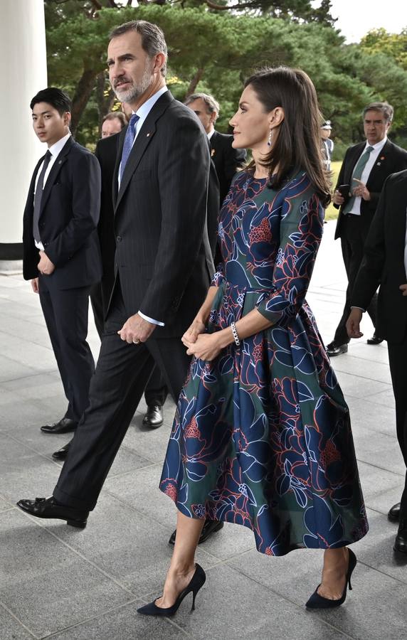 Felipe VI y Letizia llegaron este miércoles a Seúl.