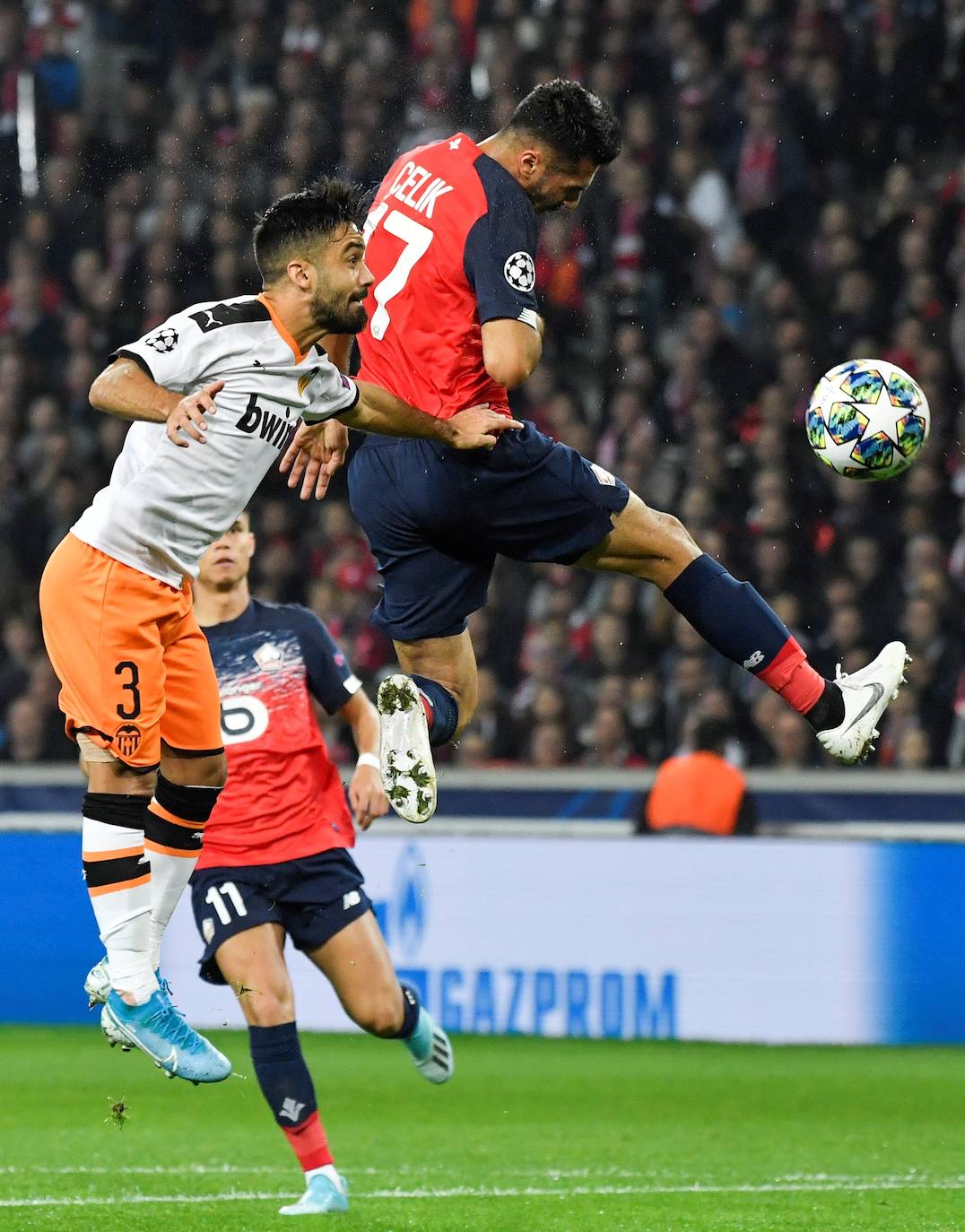 El Lille-Valencia, de Champions League, en imágenes. 