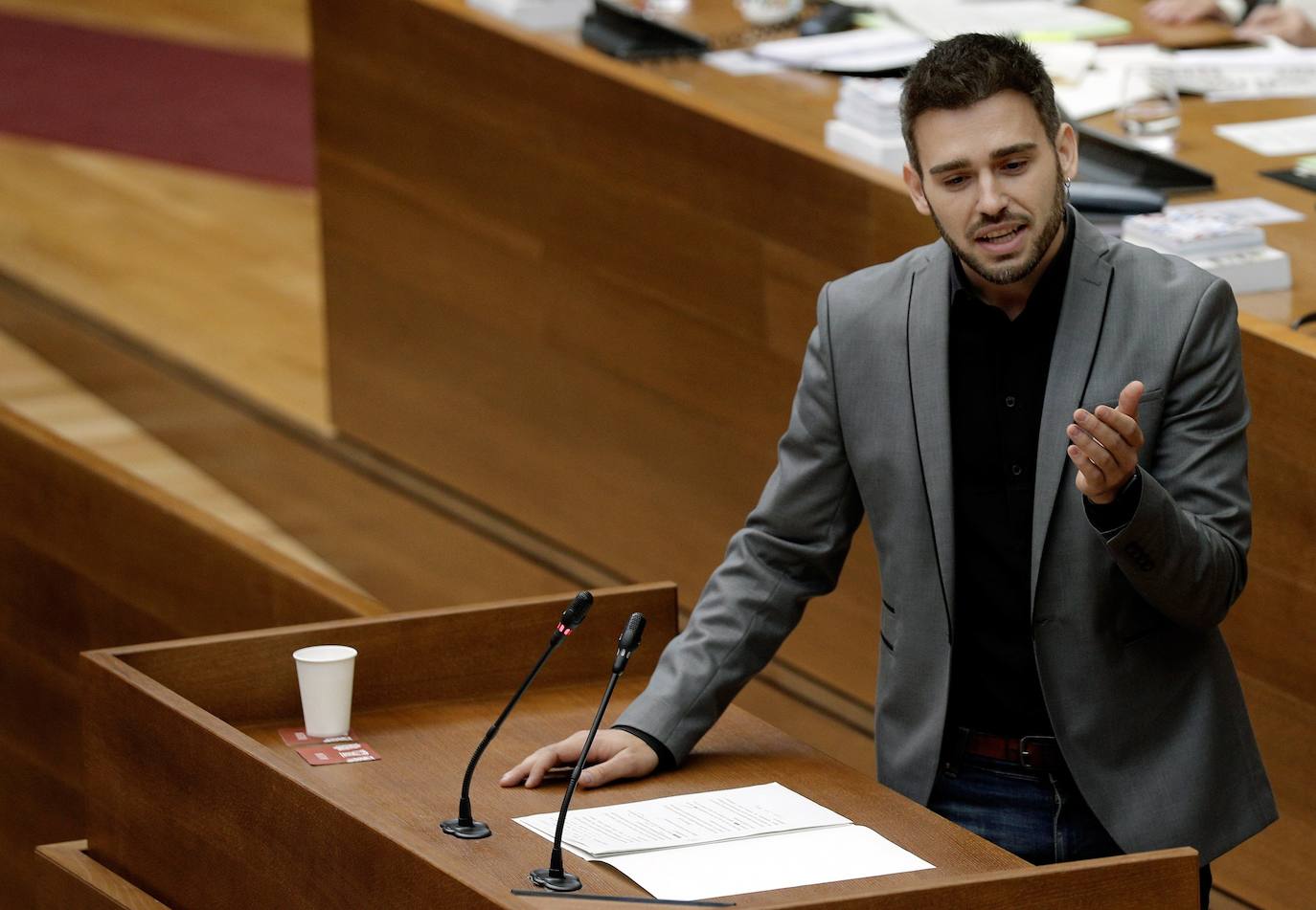 Sesión de control a Ximo Puig en Les Corts