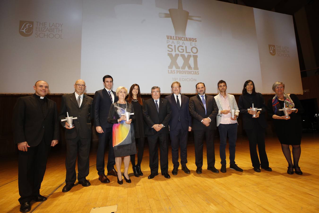 Gala de Premios Valencianos para el Siglo XXI de LAS PROVINCIAS 2019: discursos, público y autoridades.