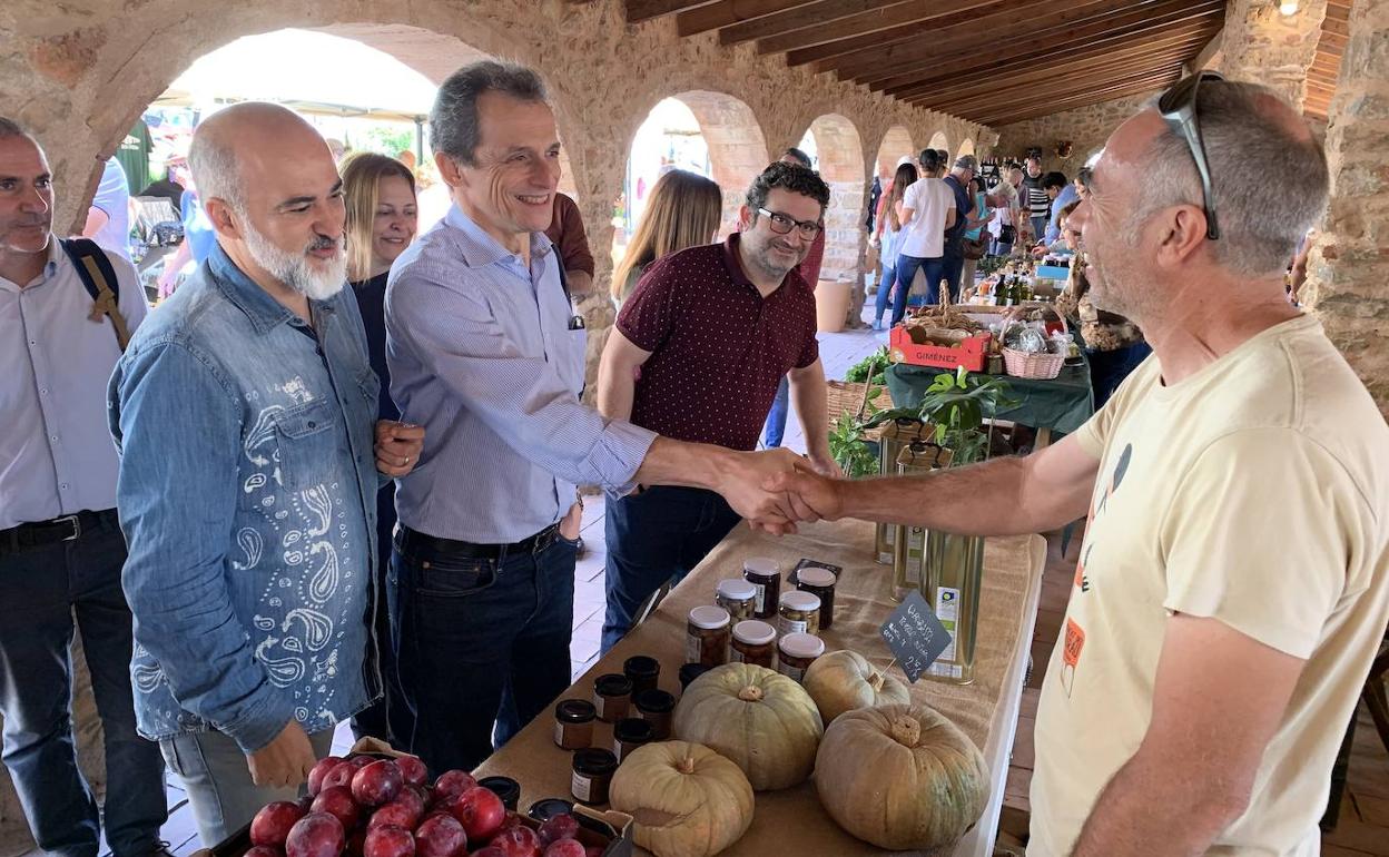 Pedro Duque, el domingo en el Mercat del Riurau de Jesús Pobre.