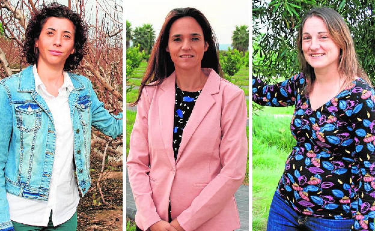 Rosa Hernandorena, Elisa Cataluña y Elvira Chorques