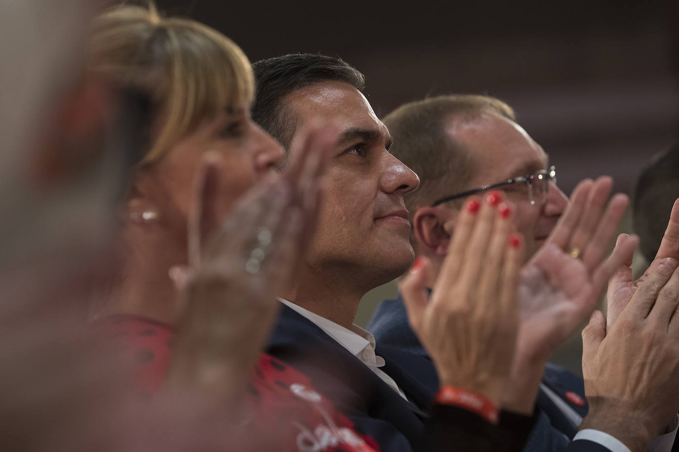 El presidente del Gobierno en funciones y secretario general del PSOE ha intervenido ante 1.200 cargos, militantes y simpatizantes en el Espacio La Pérgola de Castellón