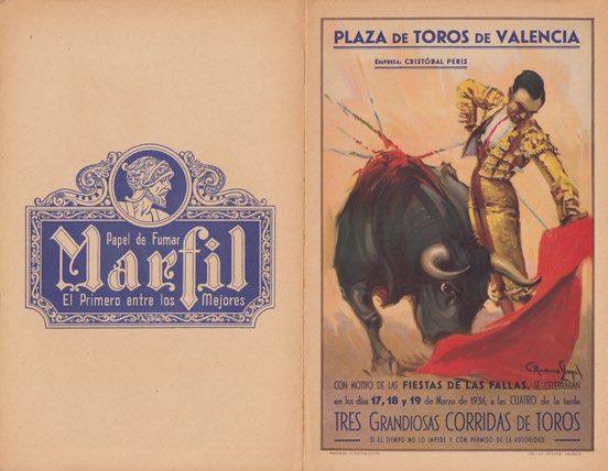 Imágenes taurinas y anuncios de toros «censuradas» por el Ayuntamiento de Valencia.