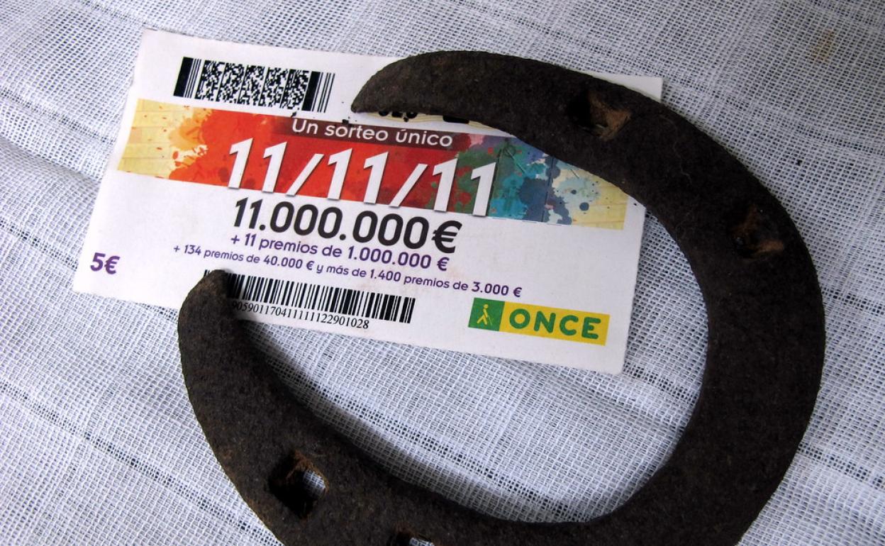 Un cupón del sorteo de la ONCE.