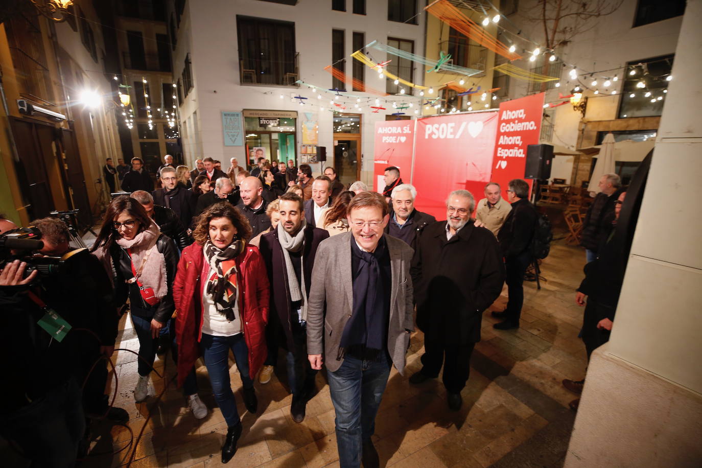 Los principales partidos políticos de la Comunitat se han reunido en sus sedes de Valencia para conocer los resultados de la jornada electoral de este domingo 10 de noviembre. 