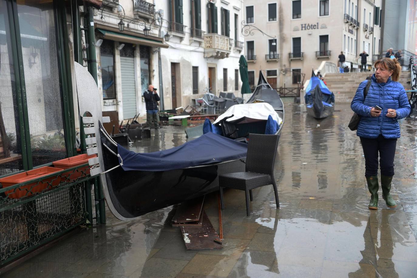 Venecia, destrozada por la peor 'acqua alta' del último medio siglo