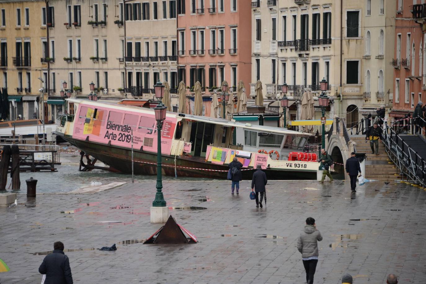 Venecia, destrozada por la peor 'acqua alta' del último medio siglo