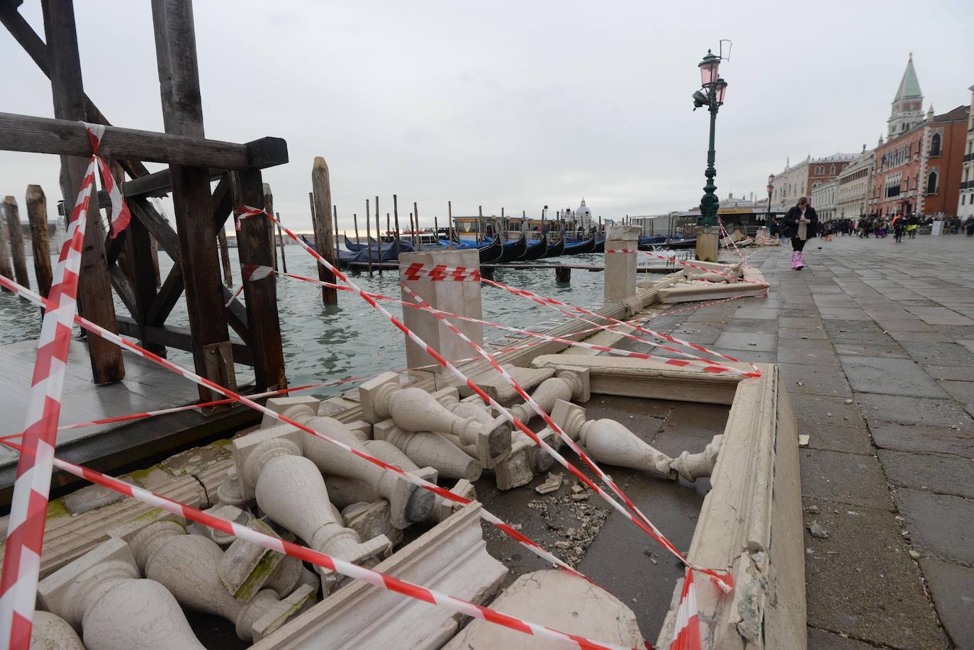 Venecia, destrozada por la peor 'acqua alta' del último medio siglo