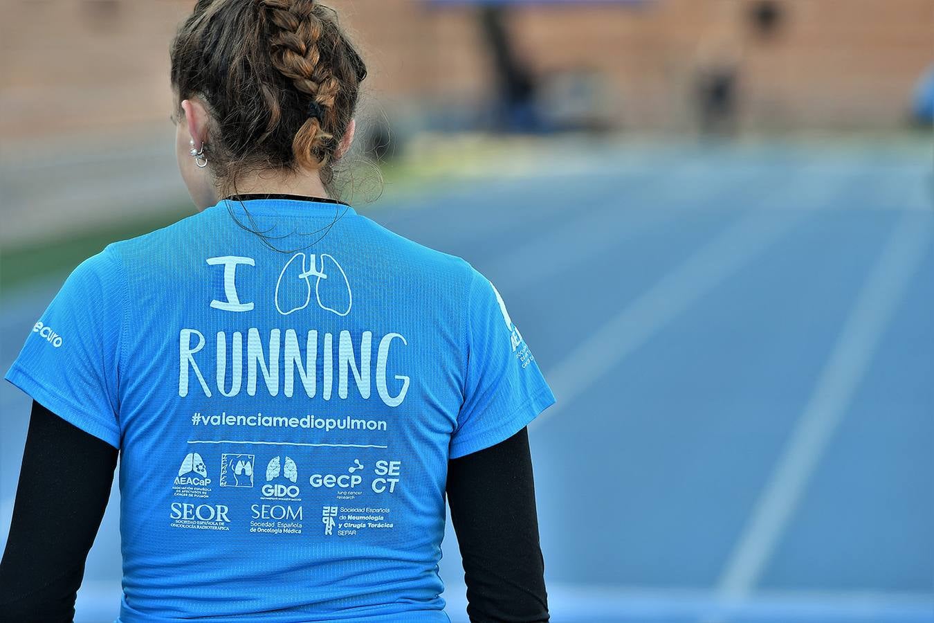 Carrera contra el Cáncer de Pulmón en Valencia en 2019.