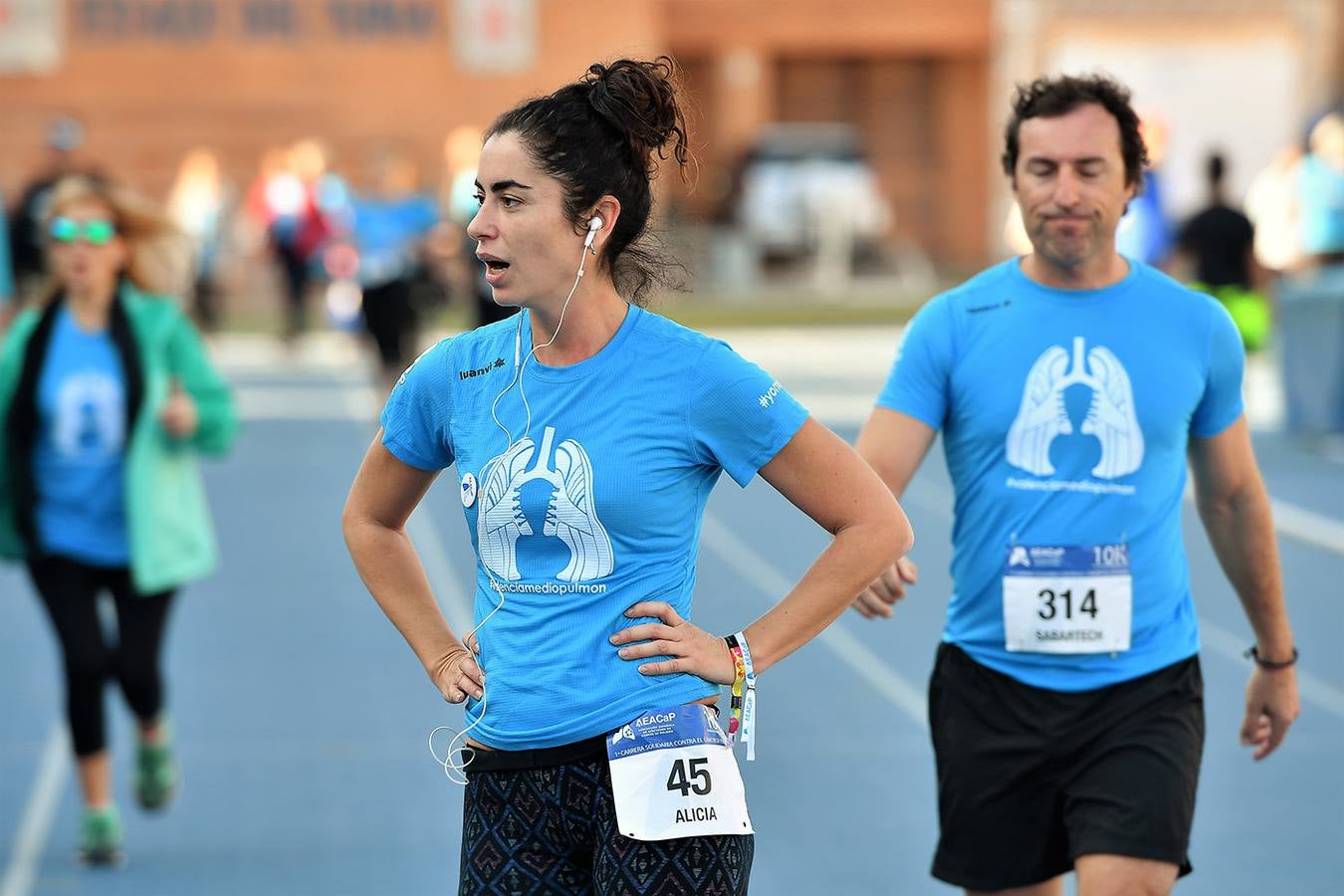 Carrera contra el Cáncer de Pulmón en Valencia en 2019.