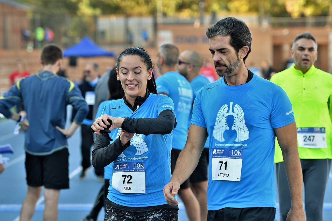 Carrera contra el Cáncer de Pulmón en Valencia en 2019.