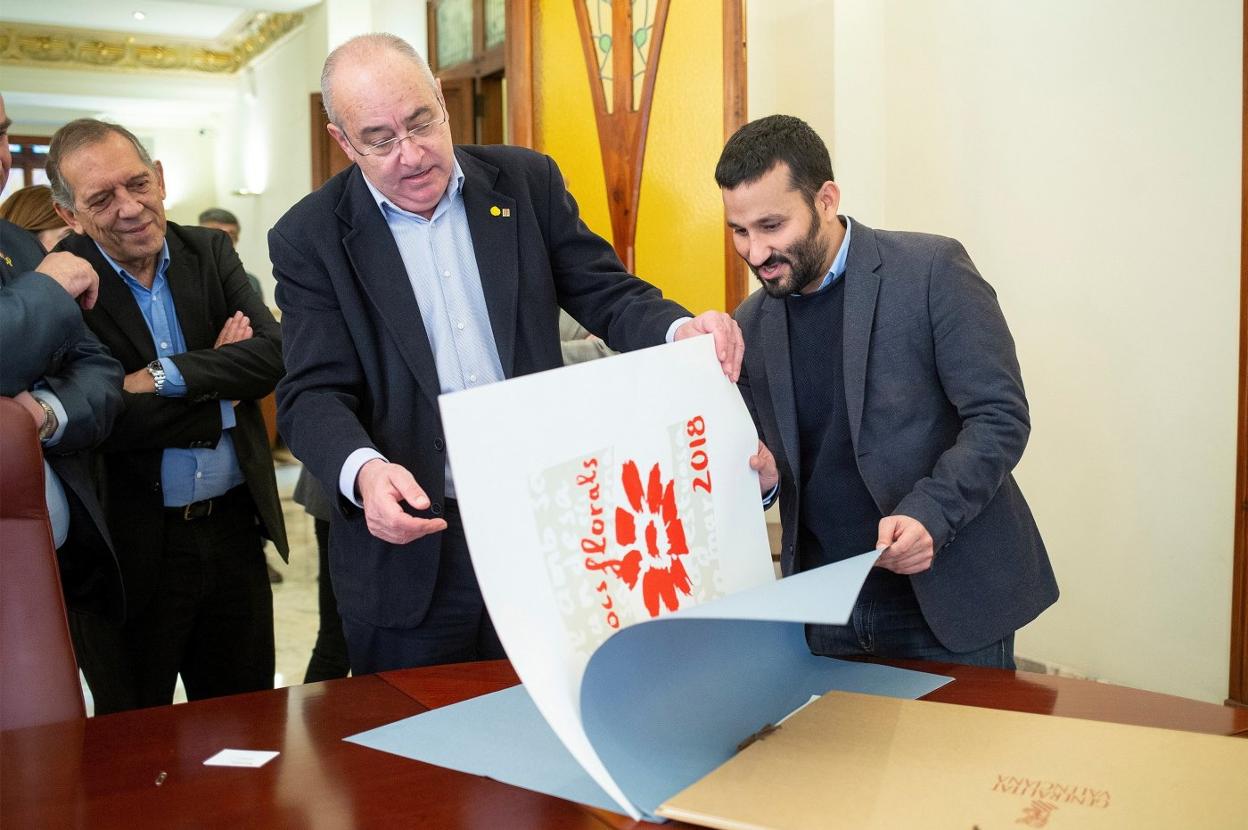 Bargalló y Marzà, durante su visita al Ceip Soler i Godes de Castellón. 