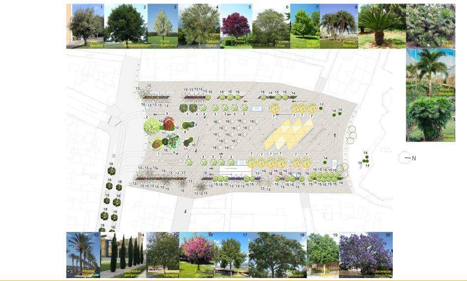 Imágenes del proyecto de remodelación que ha sido adoptado por el Ayuntamiento de Valencia para remodelar las plaza de la Reina.