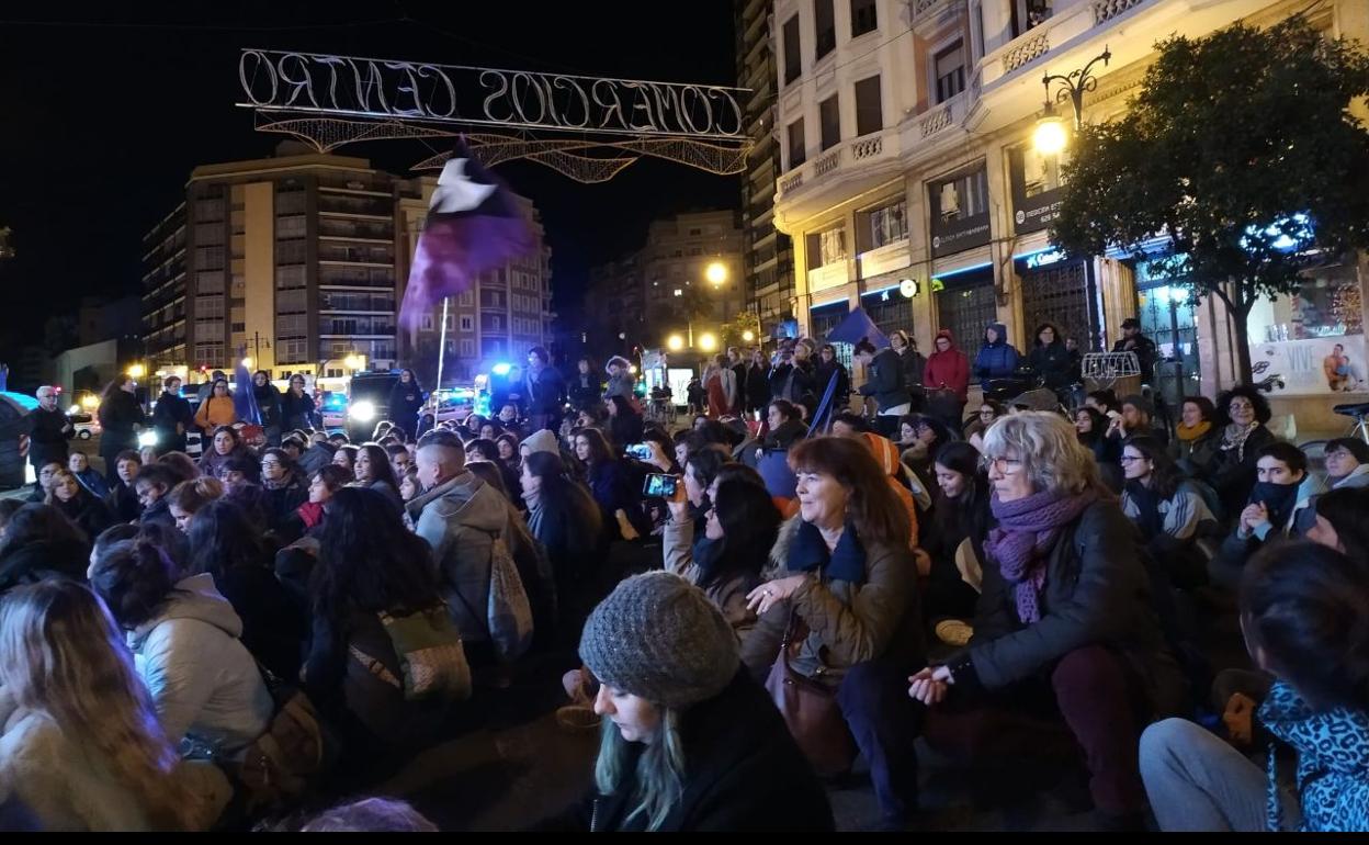 La marcha recorrió este sábado las calles principales del centro de Valencia. 