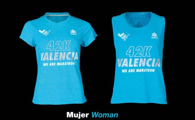 Camiseta de mujer del Maratón de Valencia 2019. 