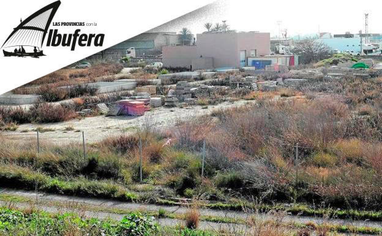 Uno de los depósitos paralizados para evitar que lleguen vertidos a la Albufera.