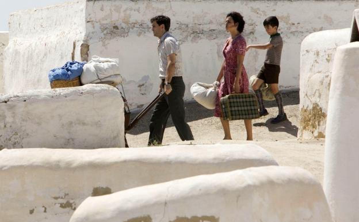 Raúl Arévalo y Penélope Cruz, rodando en Paterna