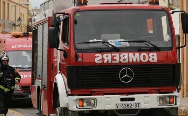 Un trabajador herido en el incendio del spa de un hotel en Gandia