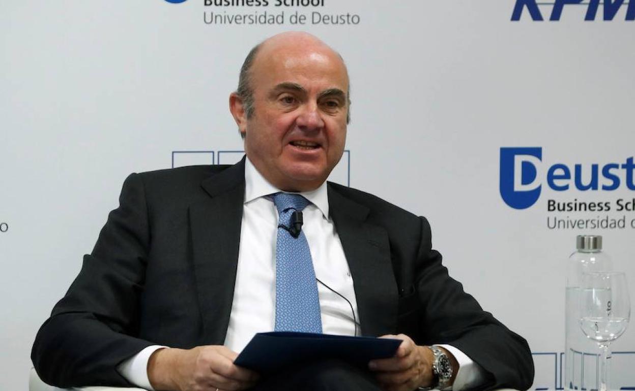 El exministro de Economía y actual vicepresidente del BCE, Luis de Guindos. 