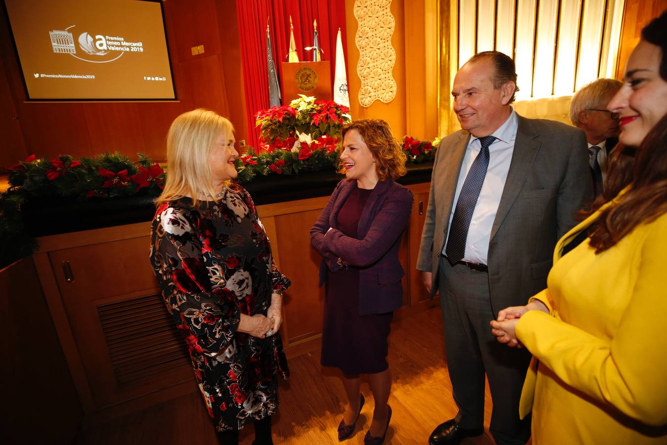 Víctor Claver, Ricard Camarena y José Remohí (confundador del IVI), premiados por el Ateneo Mercantil de Valencia.