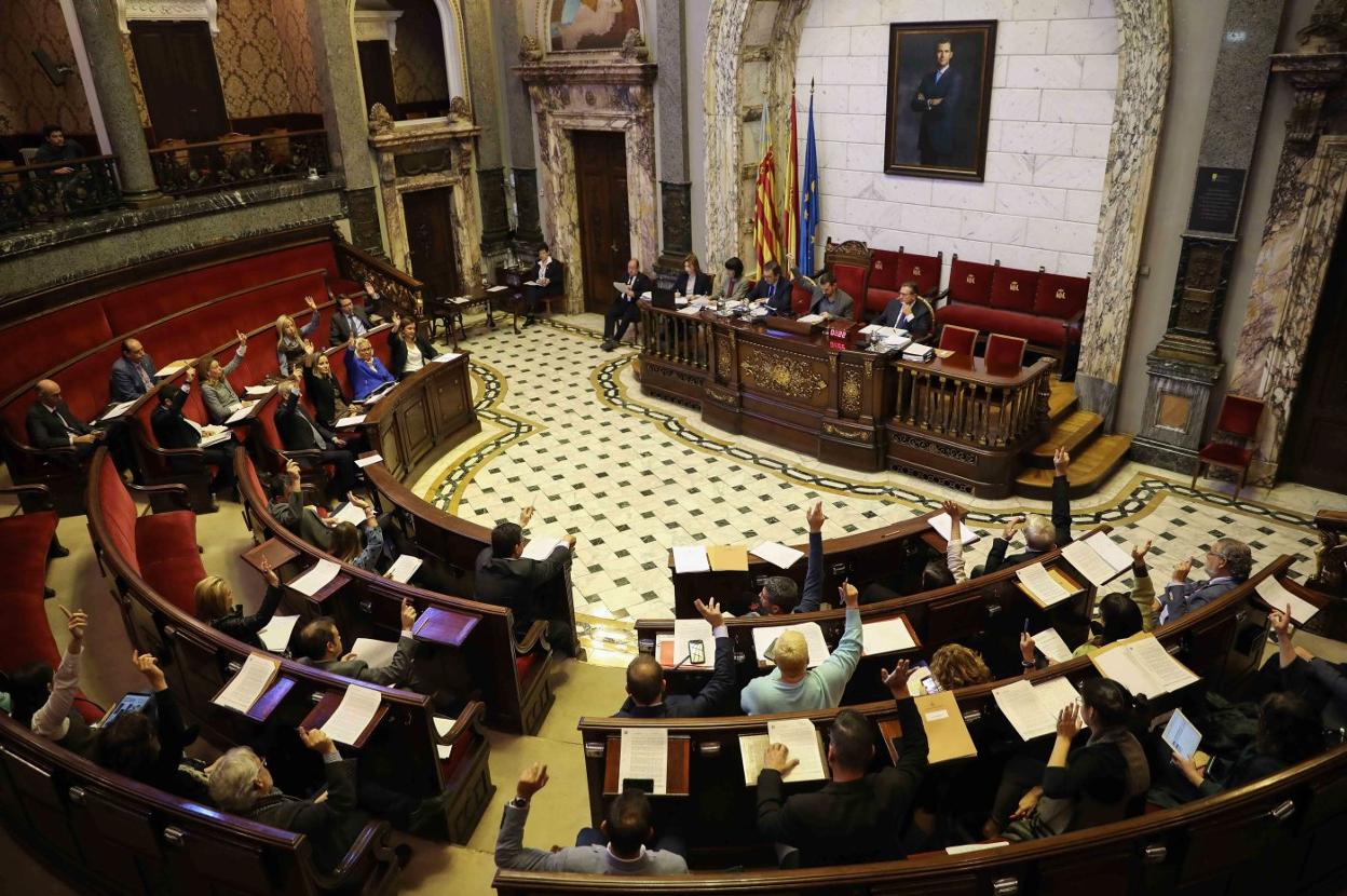 Pleno de aprobación provisional del presupuesto de 2020, el pasado noviembre. 
