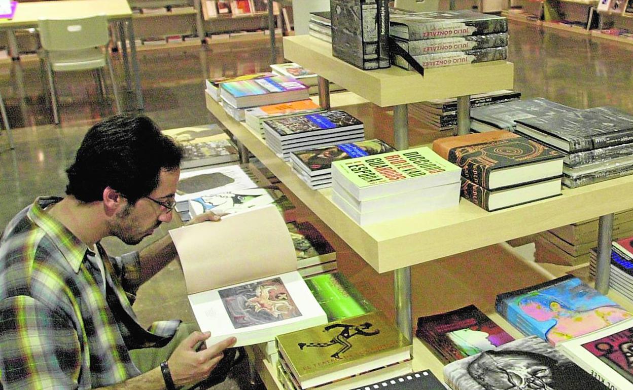 La antigua librería del IVAM, un museo que se quedó sin tienda en 2018. 