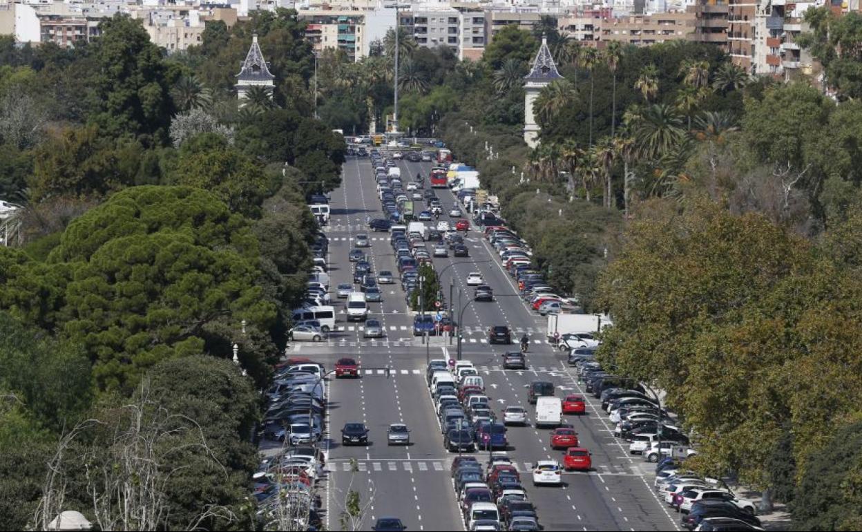 Paseo de la Alameda de Valencia.