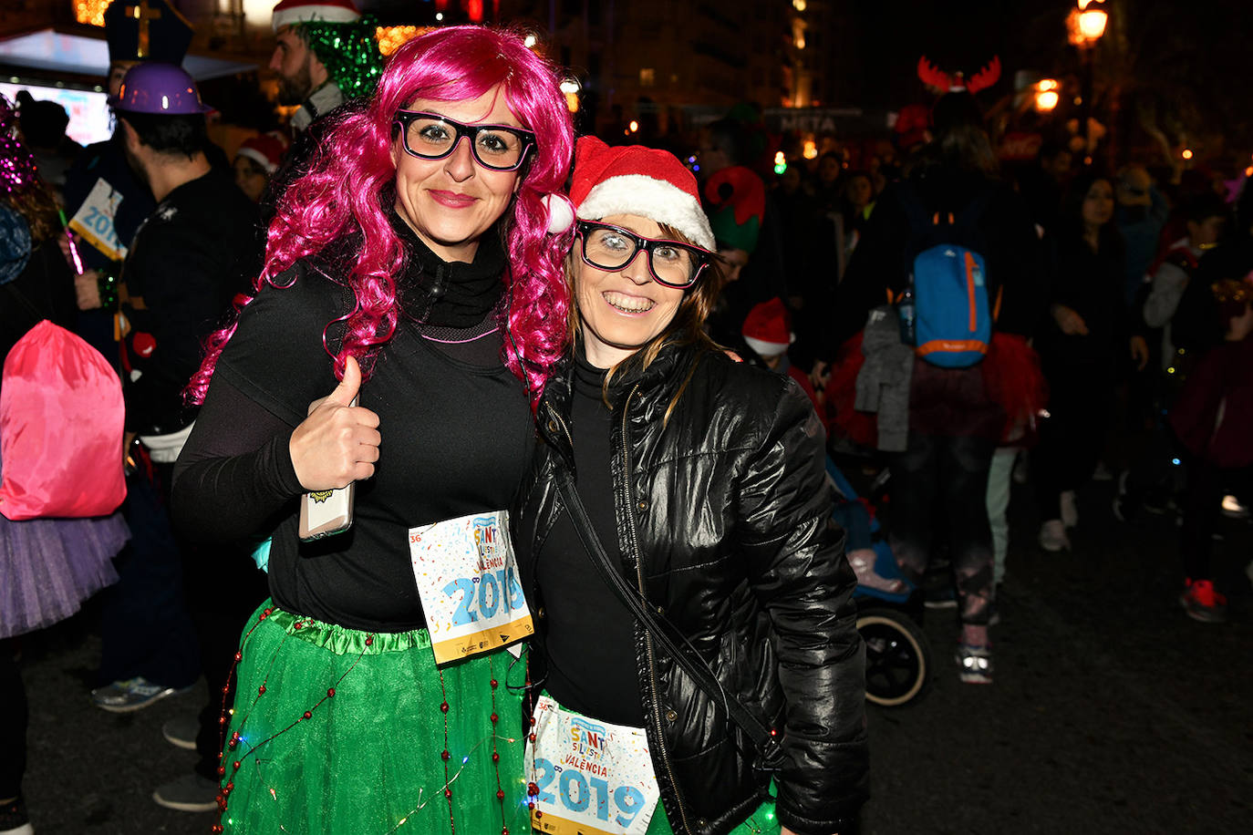 Corredores populares han despedido este lunes 30 el año 2019 con la carrera de San Silvestre de Valencia.