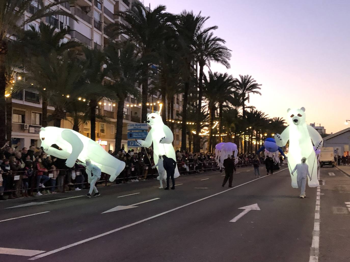 Cabalgata de Reyes en Dénia 2020.