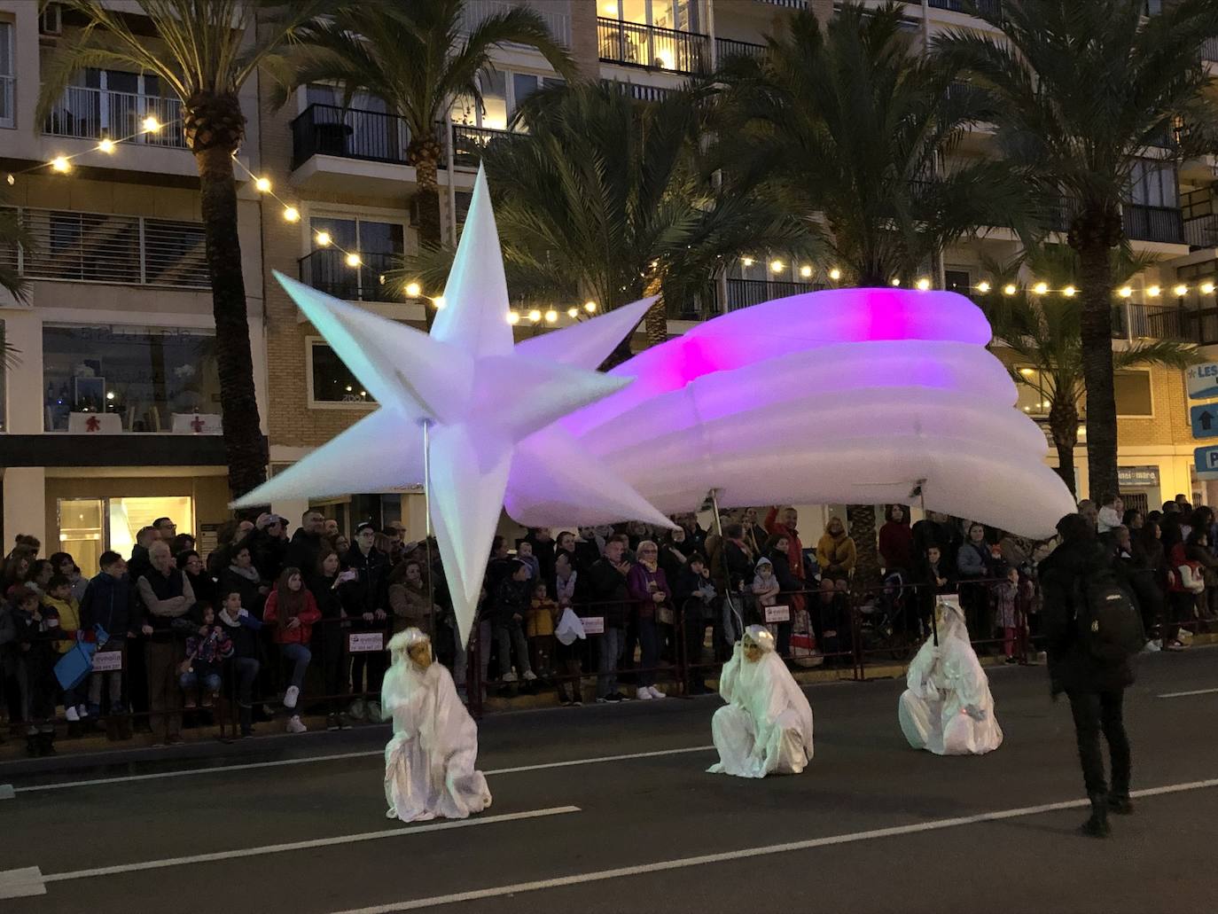 Cabalgata de Reyes en Dénia 2020.