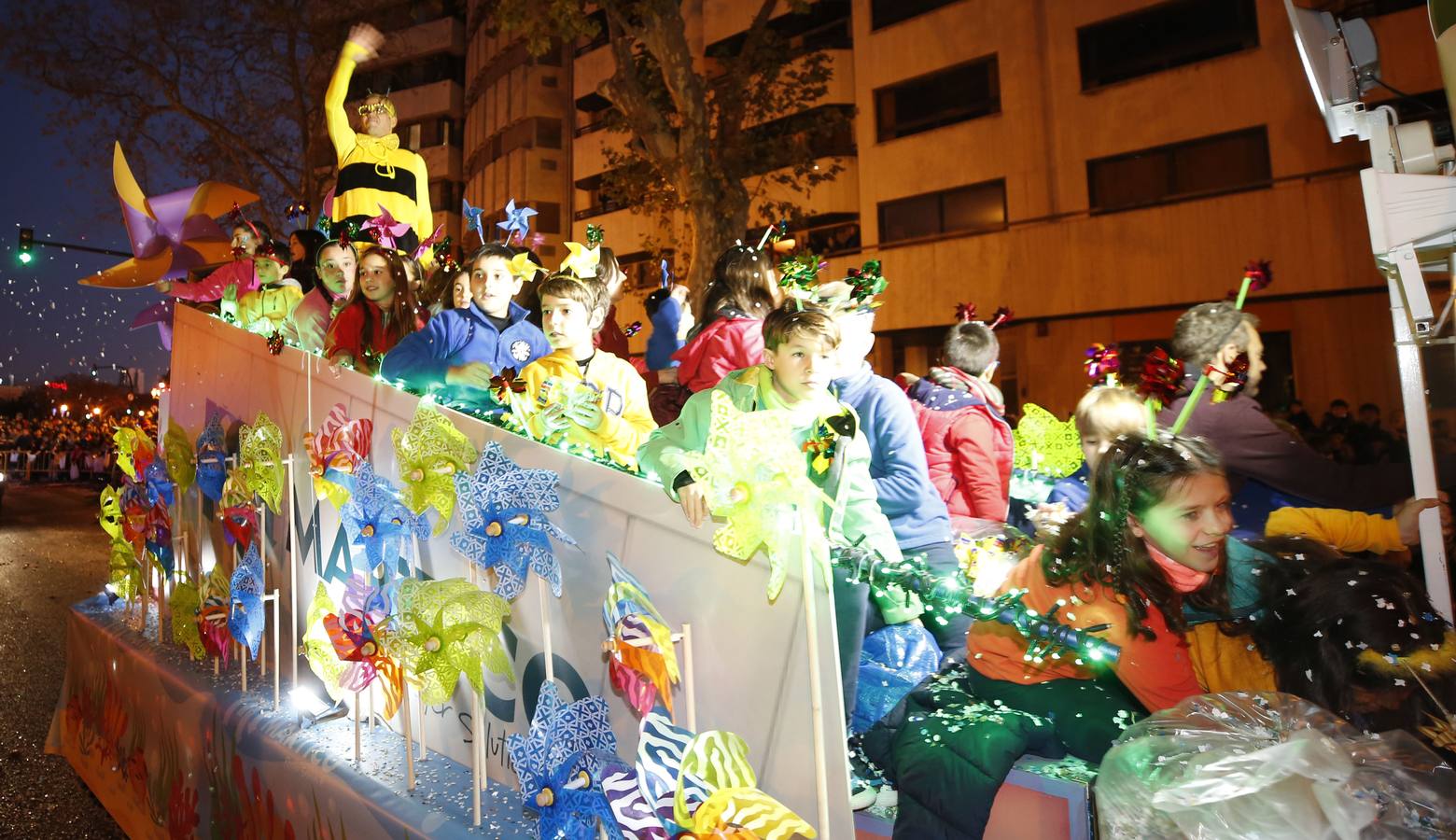 Cabalgata de los Reyes Magos en Valencia.