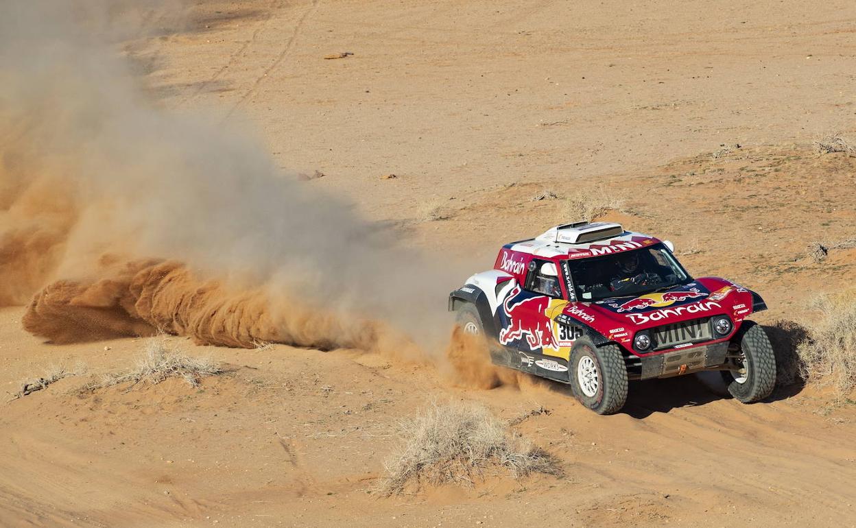 Carlos Sainz, durante la quinta etapa. 