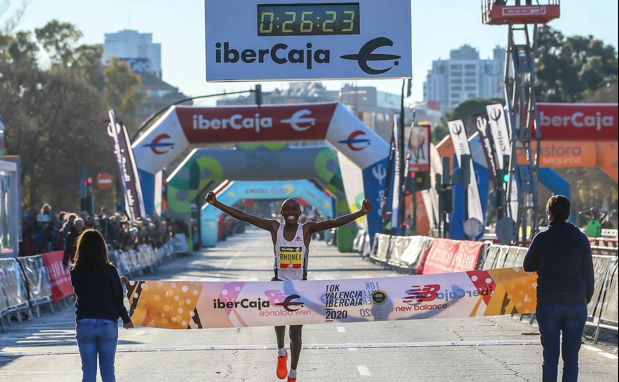 Llegada de la 10K Valencia. 