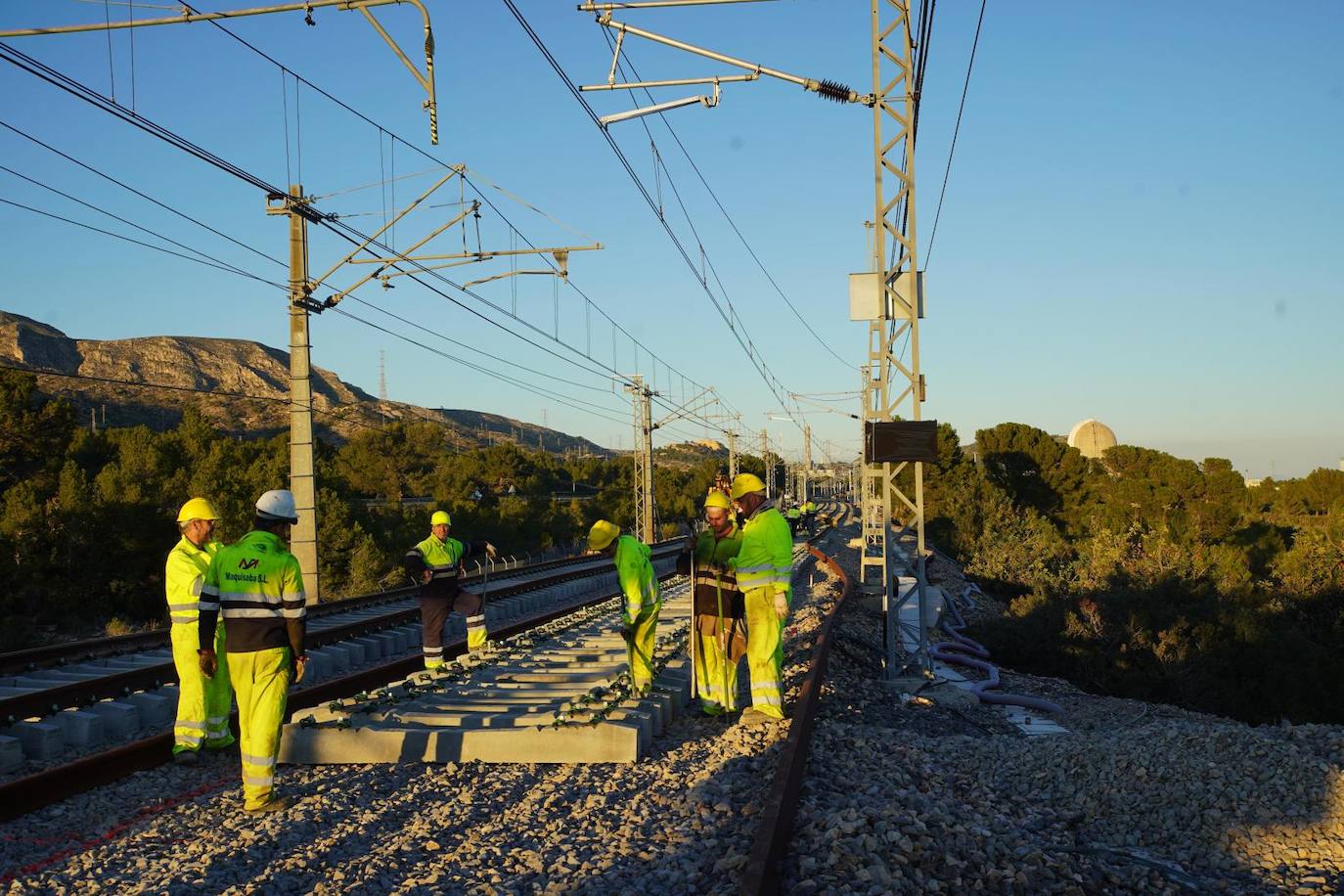 Fotos: Obras del tren Valencia-Barcelona en la variante de Vandellós