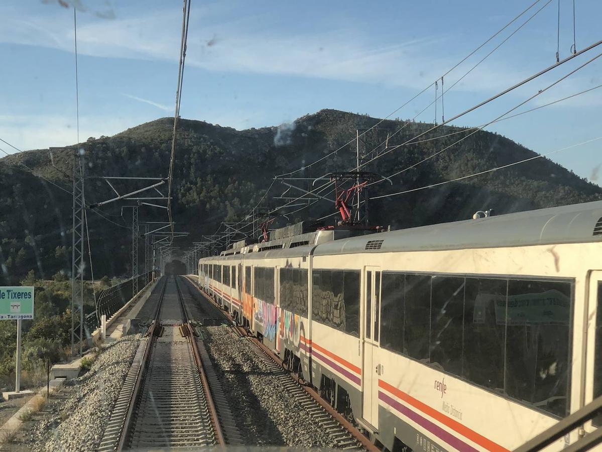 Fotos: Las imágenes del primer trayecto por la variante de Vandellós