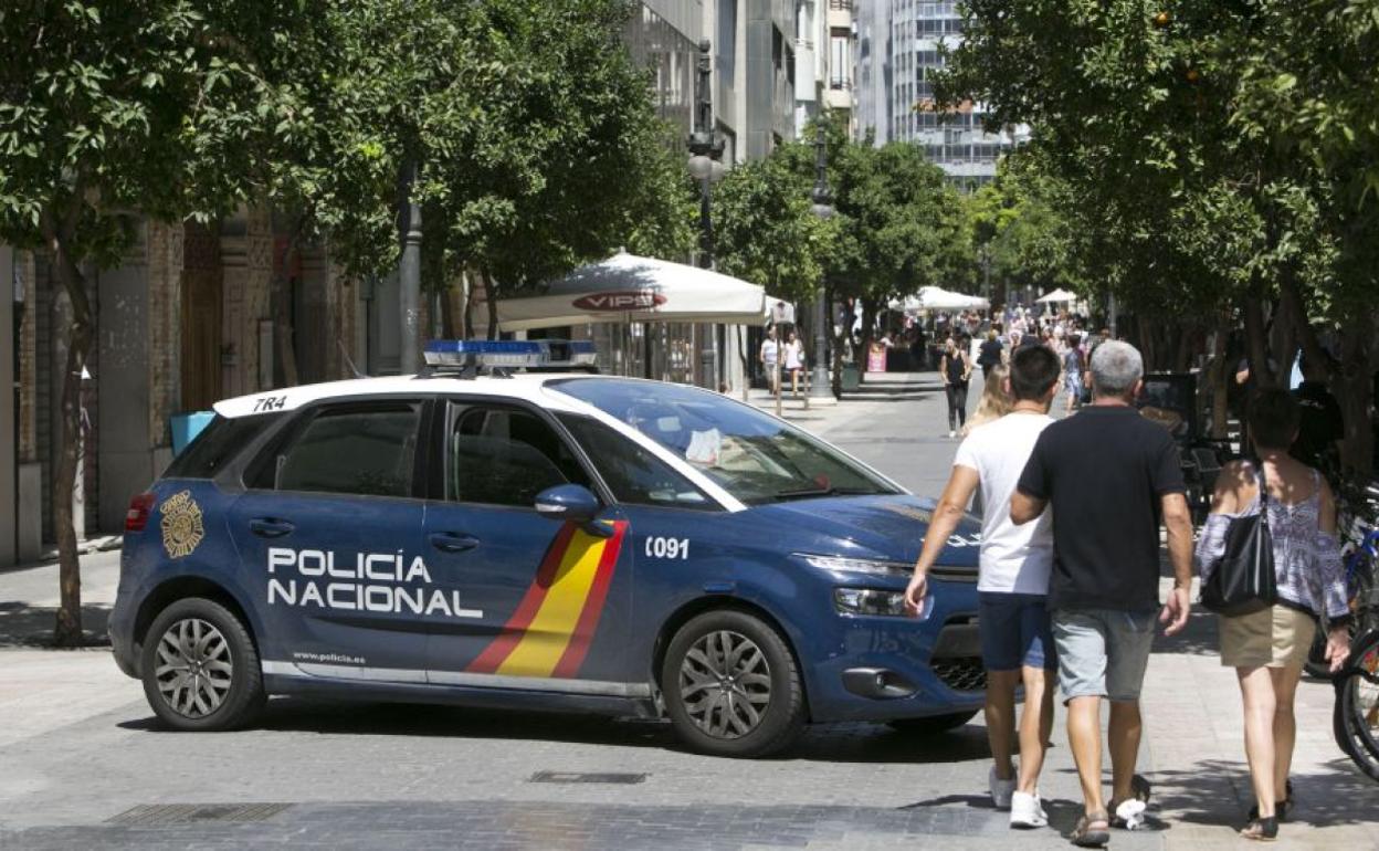 Policía Nacional en Valencia.