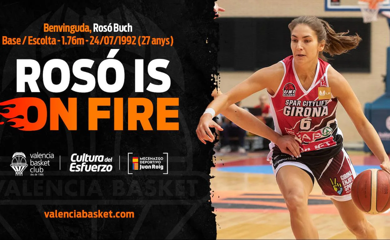 Rosó Buch ficha por el Valencia Basket femenino tras rescindir su contrato con el Girona