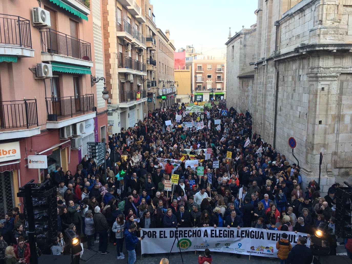 Protestas en Orihuela.