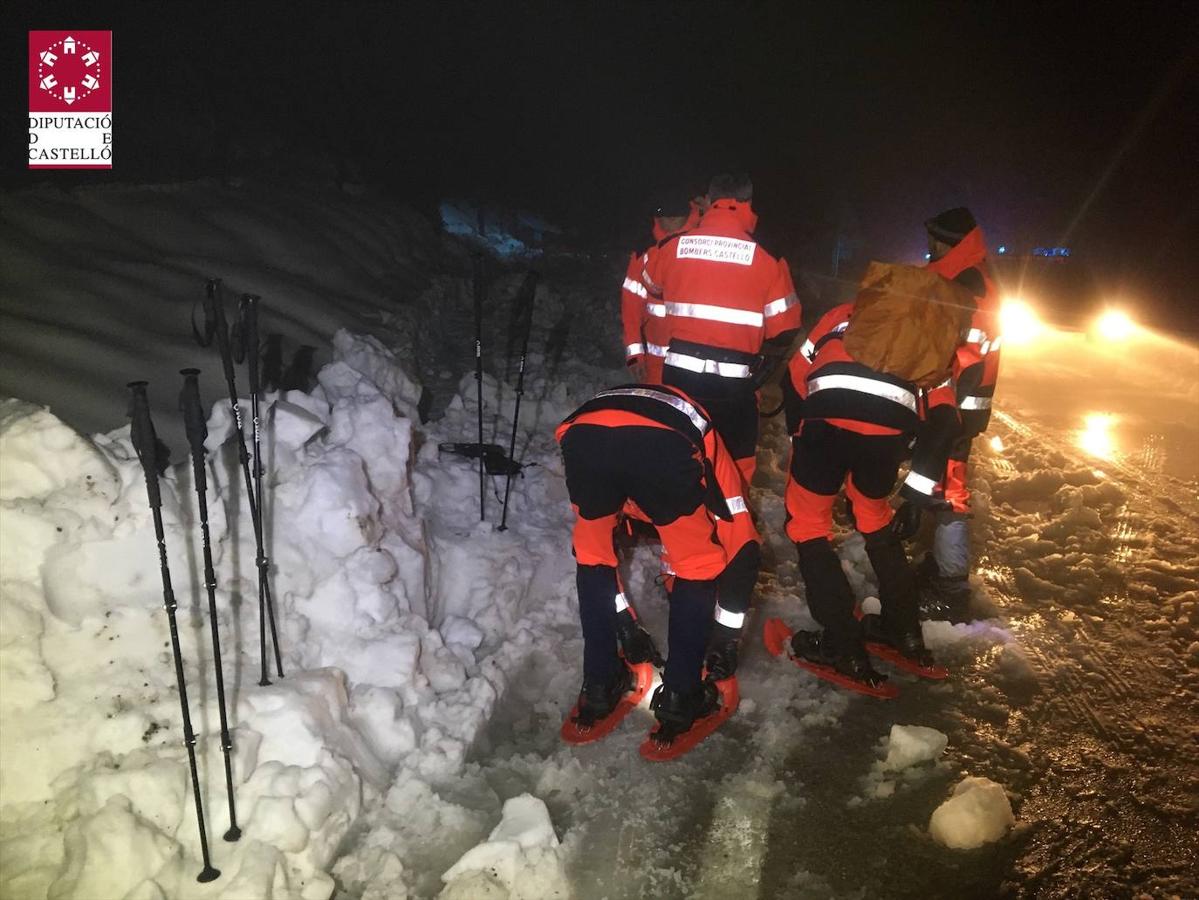 Servicios realizados por parte del Consorcio Provincial de Bomberos de Castellón tanto por nevadas