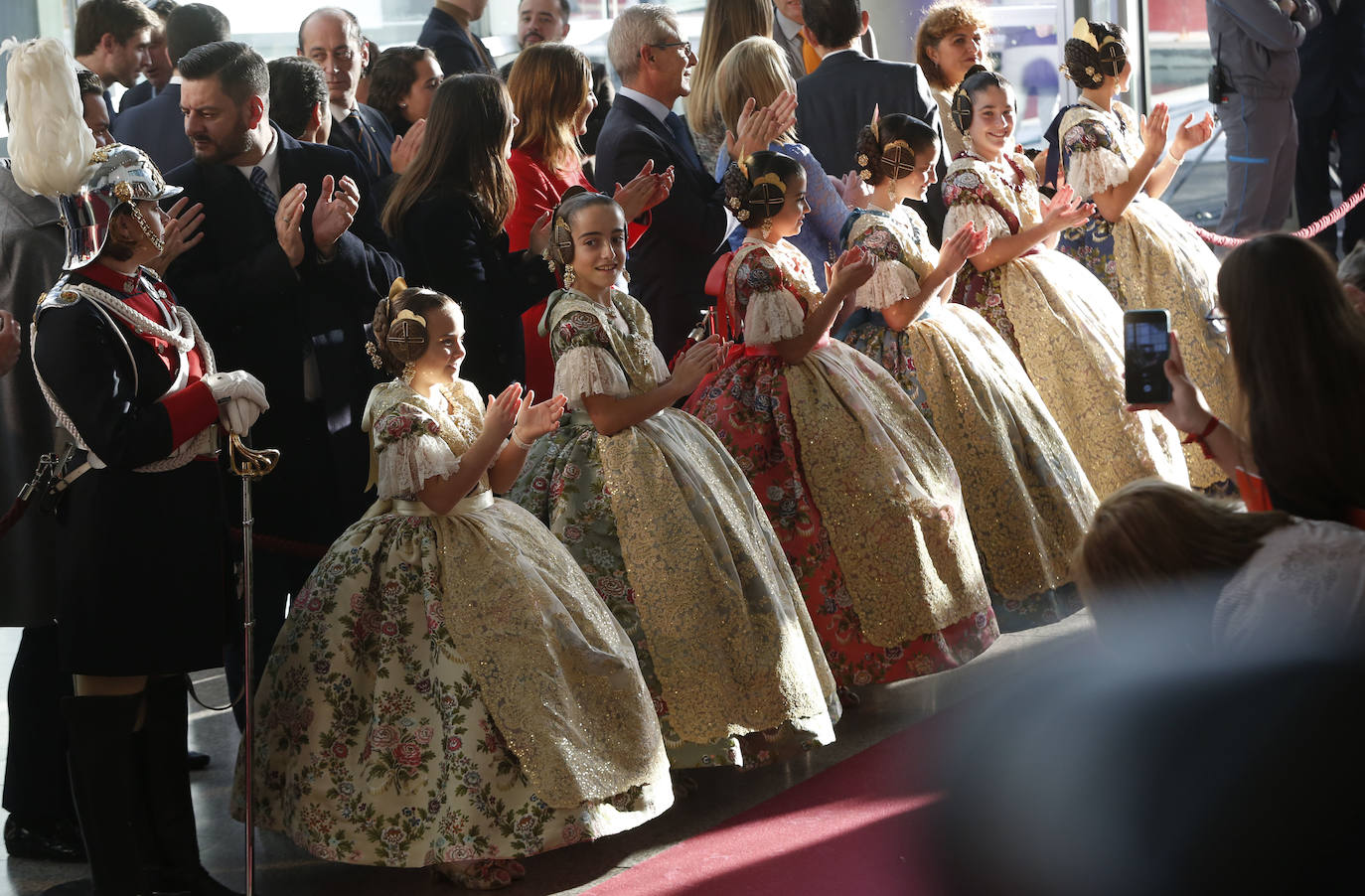 Exaltación de Carla García, fallera mayor infantil de Valencia 2020. 