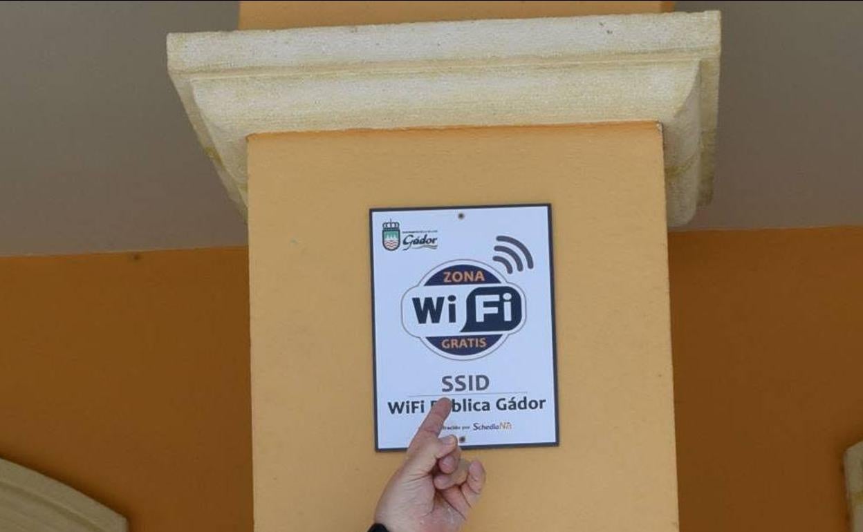 Wifi gratis en un pueblo andaluz.