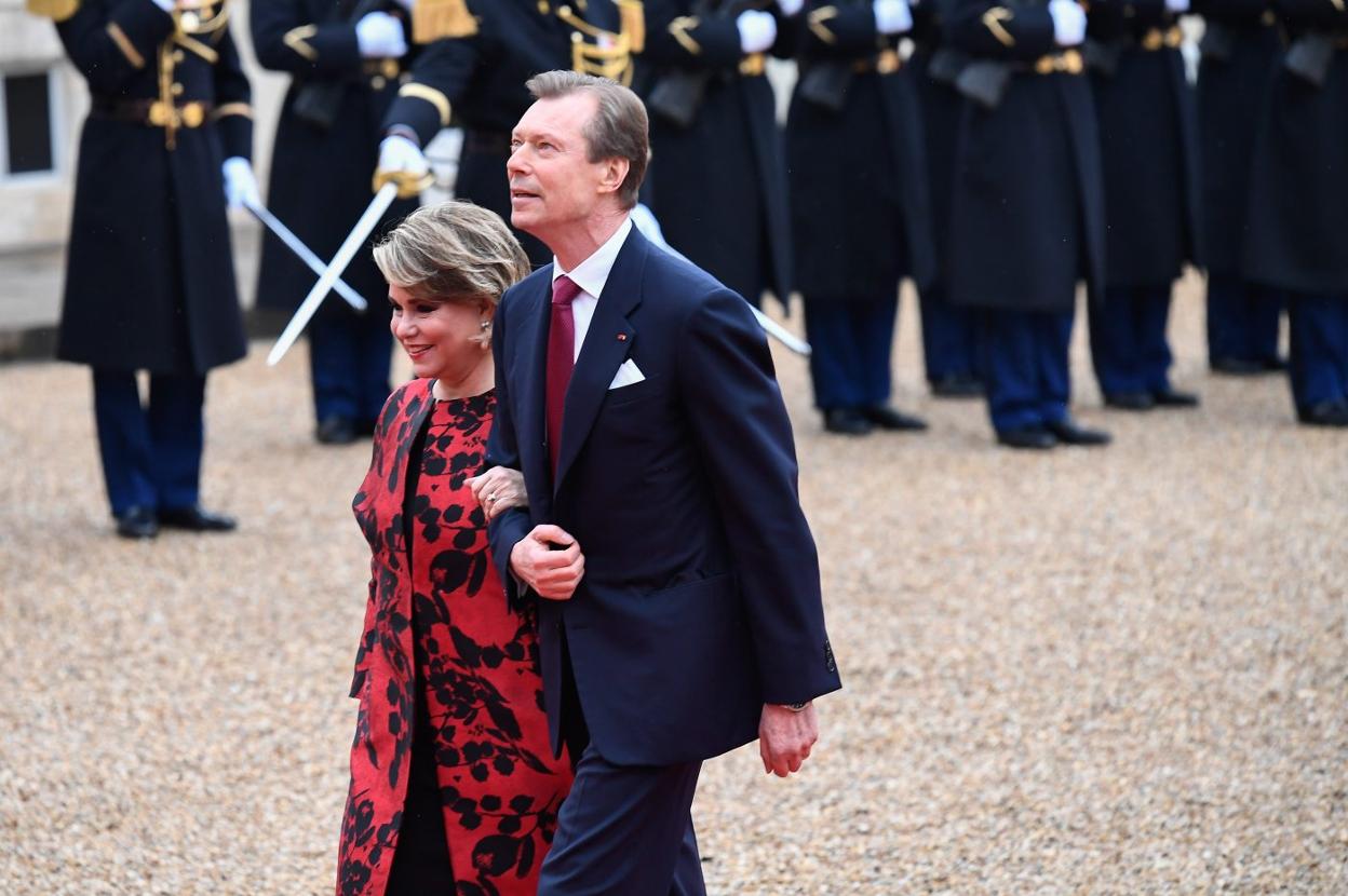 El gran duque Enrique de Luxemburgo y María Teresa, su esposa. 