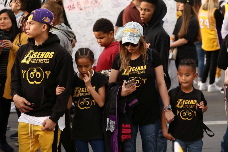 Fotos: El homenaje de los Lakers a Kobe Bryant: nunca se había visto nada igual