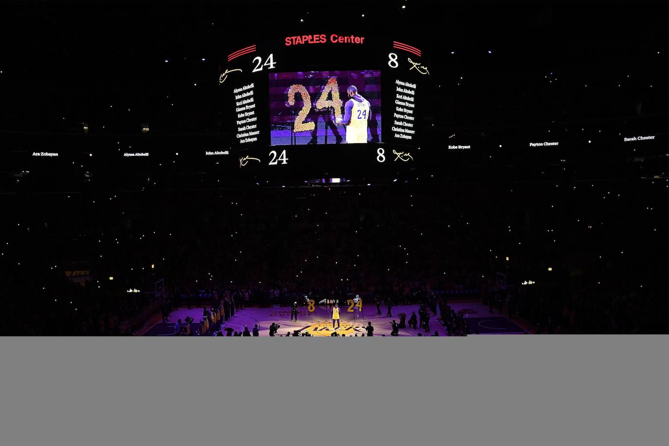 Fotos: El homenaje de los Lakers a Kobe Bryant: nunca se había visto nada igual